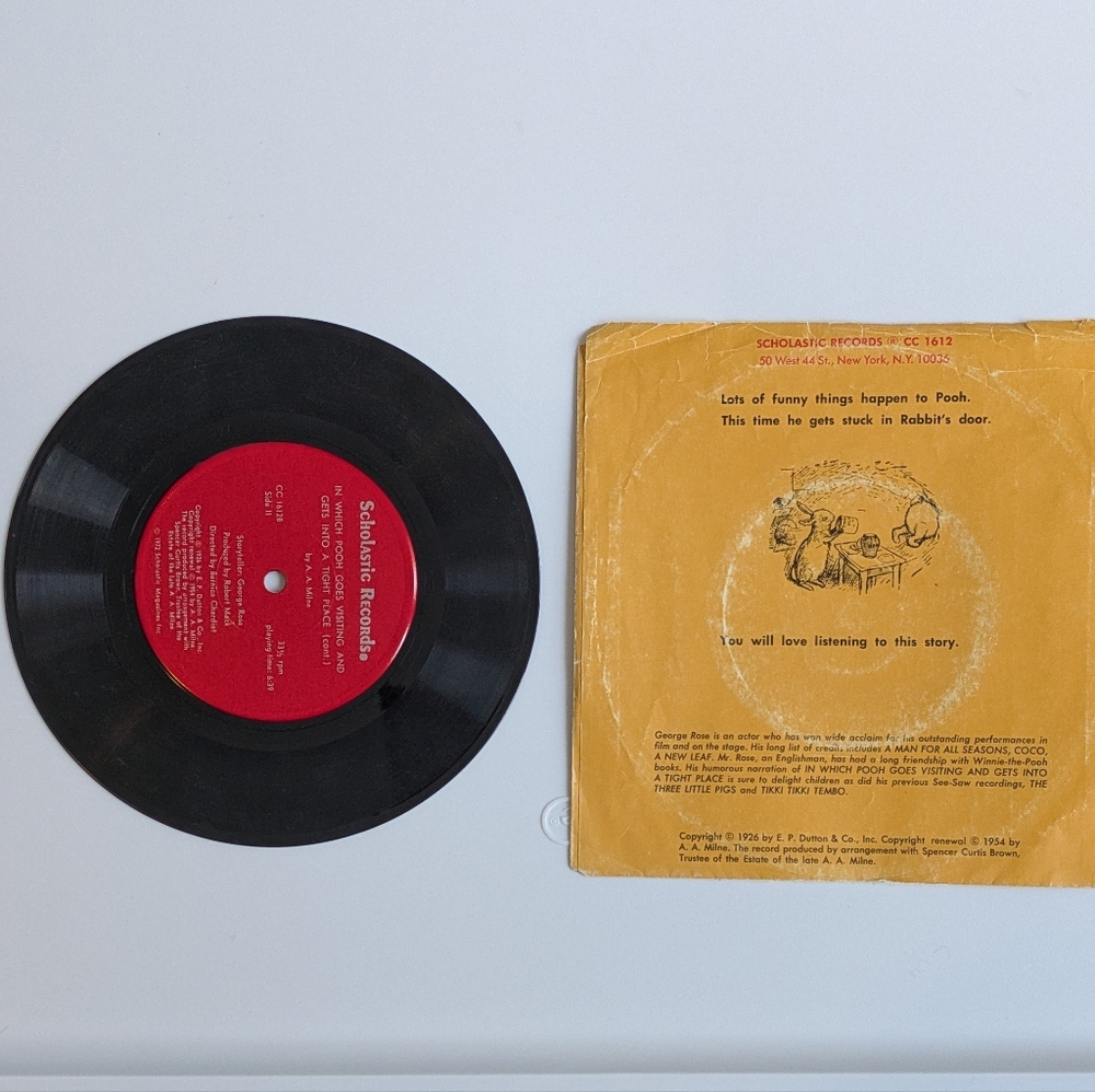 Vintage Scholastic Records, Children's Story Album Set, 70s Pooh, King, Sendak - Picture 4 of 12